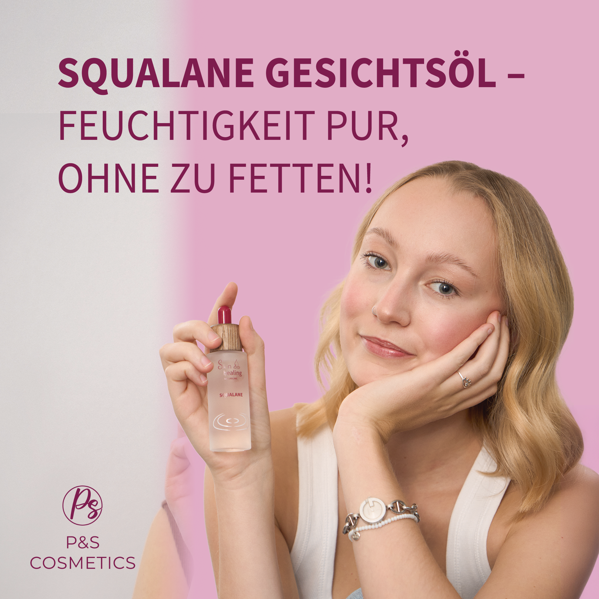 Squalane Gesichtsöl aus Bio-Zuckerrohr - P&S Cosmetics & Supplements