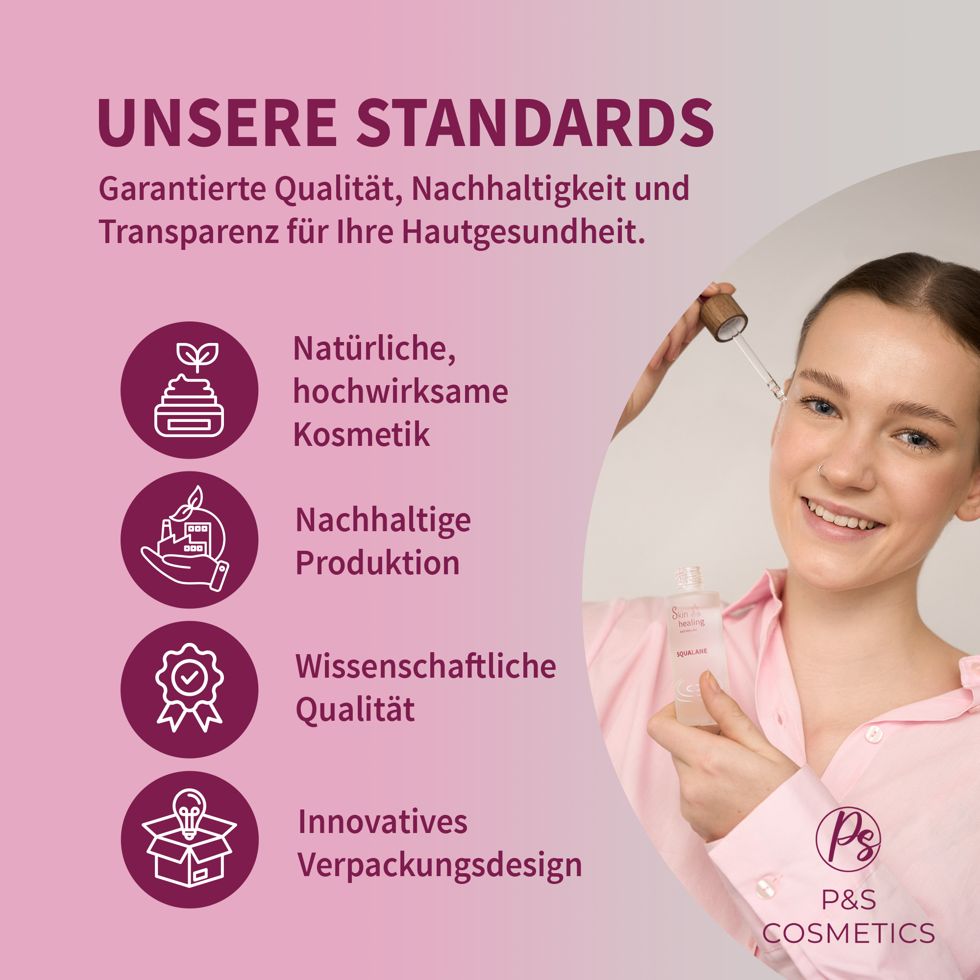 Squalane Gesichtsöl aus Bio-Zuckerrohr - P&S Cosmetics & Supplements