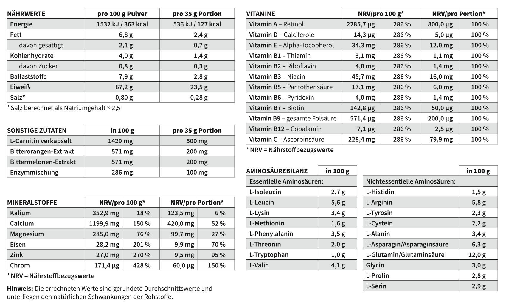 P&amp;S SUPPLEMENTS veganes Pulver Schoko 500g - P&amp;S Cosmetics &amp; Supplements