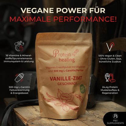 P&amp;S SUPPLEMENTS veganes Pulver Vanille-Zimt 500g - P&amp;S Cosmetics &amp; Supplements
