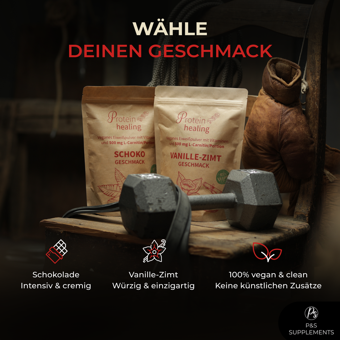 P&amp;S SUPPLEMENTS veganes Pulver Vanille-Zimt 500g - P&amp;S Cosmetics &amp; Supplements