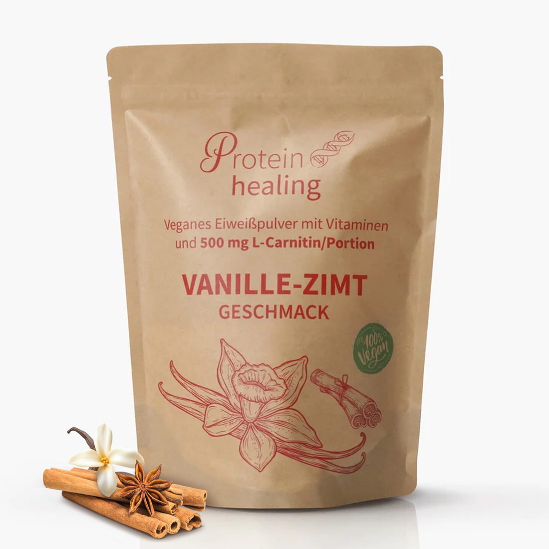 P&amp;S SUPPLEMENTS veganes Pulver Vanille-Zimt 500g - P&amp;S Cosmetics &amp; Supplements